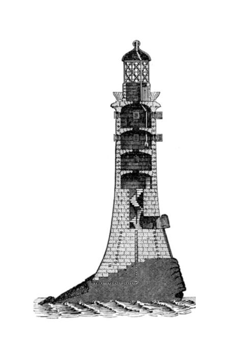 Engraving of Smeaton's Lighthouse