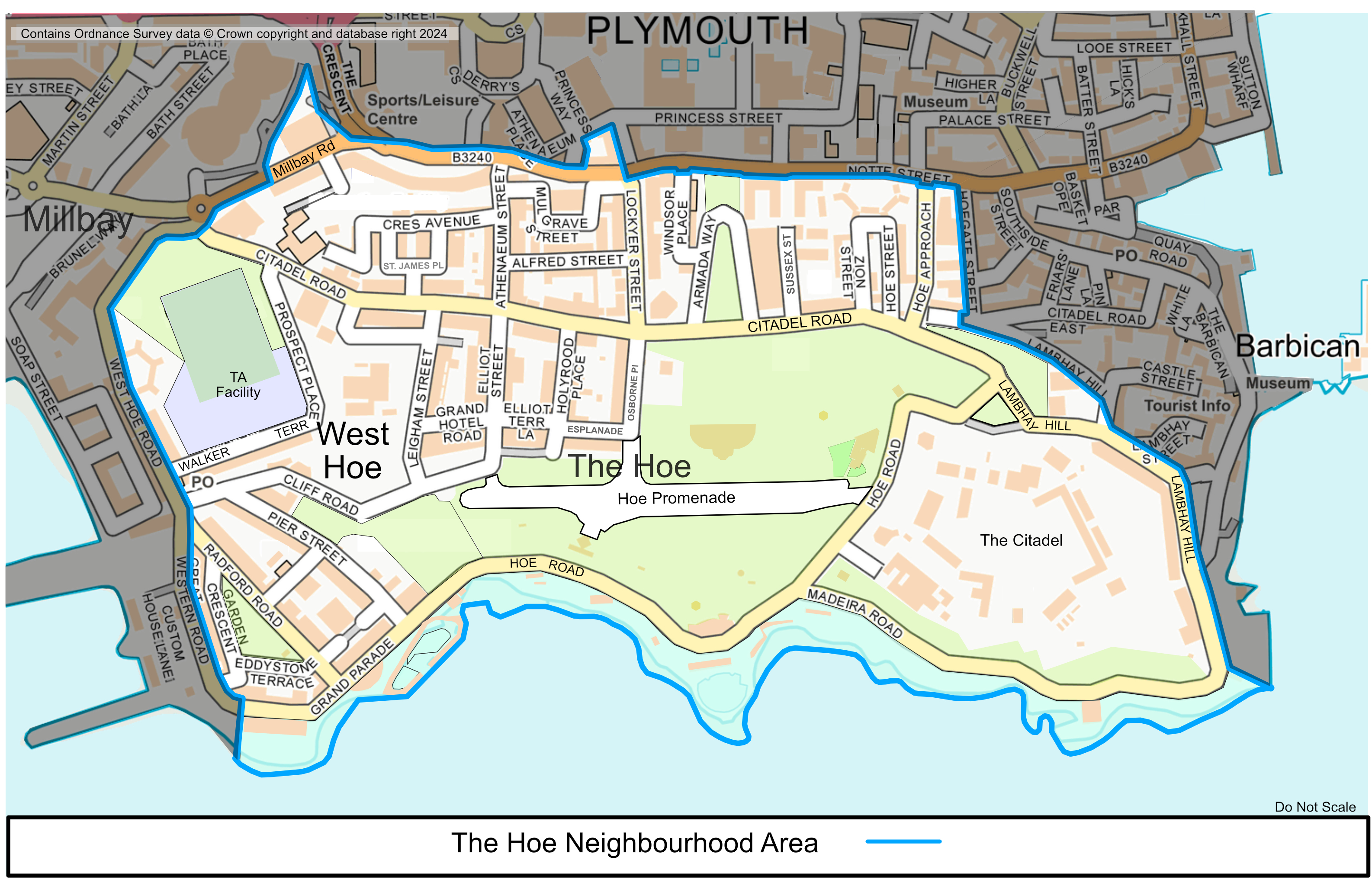 Hoe Neighbourhood Area boundary